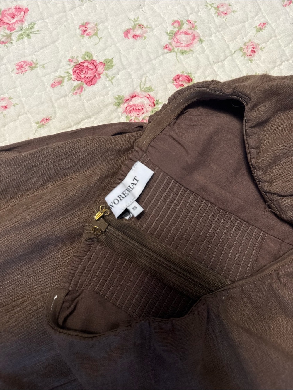 Weworewhat Aline strapless linen maxi dress XS - Picture 5 of 5